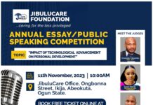 2023 JIBULUCARE FOUNDATION ANNUAL ESSAY/PUBLIC SPEAKING COMPETITION
